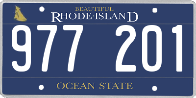 RI license plate 977201