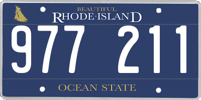 RI license plate 977211