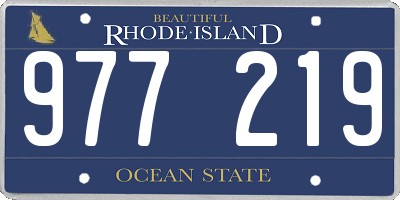 RI license plate 977219