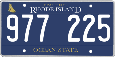 RI license plate 977225