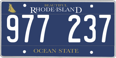 RI license plate 977237