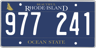 RI license plate 977241