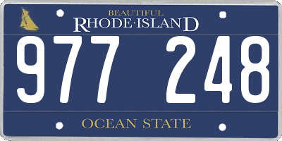 RI license plate 977248