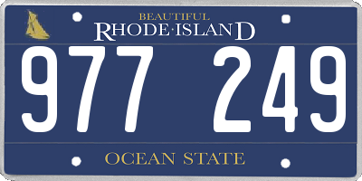 RI license plate 977249