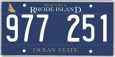 RI license plate 977251