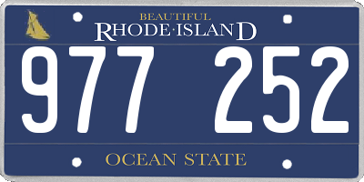 RI license plate 977252