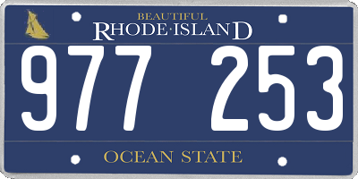 RI license plate 977253