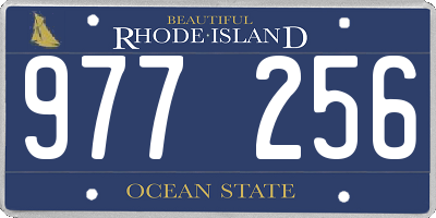 RI license plate 977256