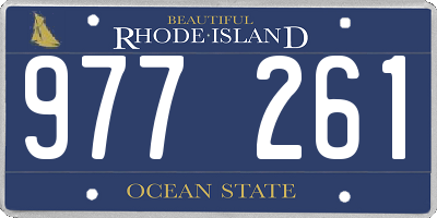 RI license plate 977261