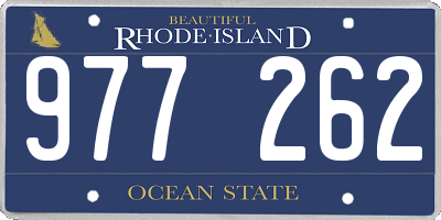 RI license plate 977262