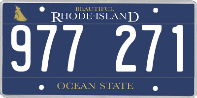 RI license plate 977271