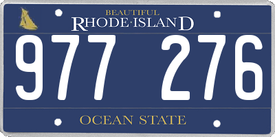 RI license plate 977276