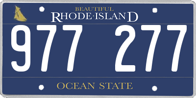 RI license plate 977277