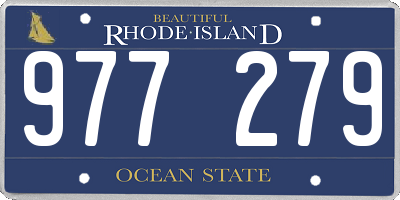 RI license plate 977279