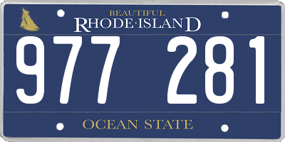 RI license plate 977281