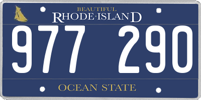 RI license plate 977290