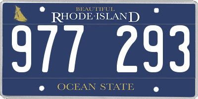 RI license plate 977293