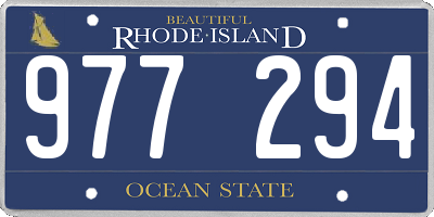 RI license plate 977294