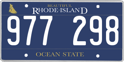 RI license plate 977298