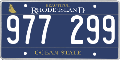 RI license plate 977299
