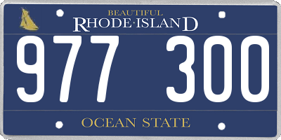 RI license plate 977300