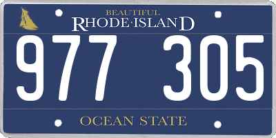 RI license plate 977305