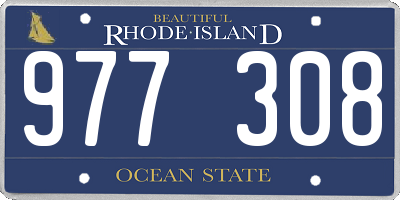 RI license plate 977308