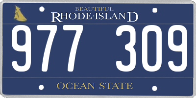RI license plate 977309
