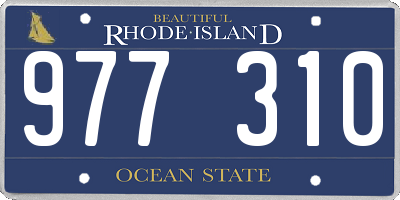 RI license plate 977310