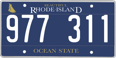 RI license plate 977311