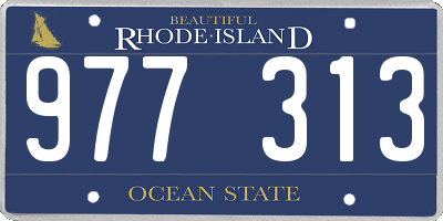 RI license plate 977313