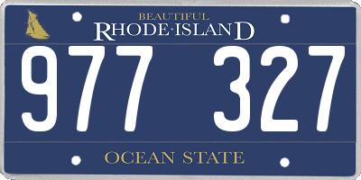 RI license plate 977327