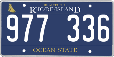 RI license plate 977336