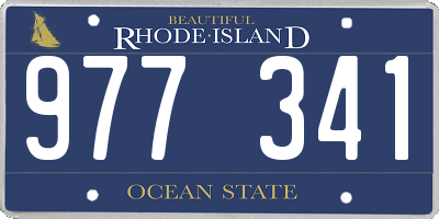 RI license plate 977341