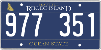 RI license plate 977351