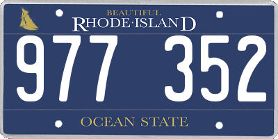 RI license plate 977352