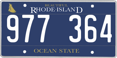 RI license plate 977364