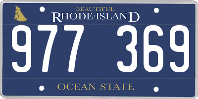 RI license plate 977369