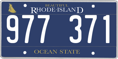 RI license plate 977371