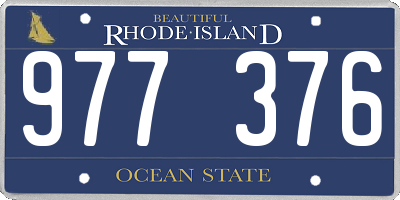 RI license plate 977376