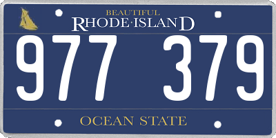 RI license plate 977379