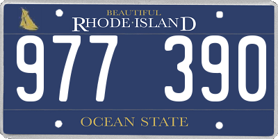 RI license plate 977390