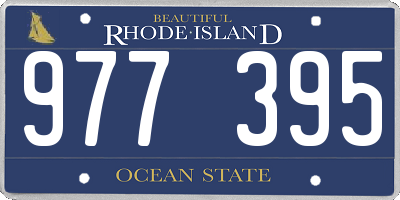 RI license plate 977395