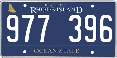 RI license plate 977396