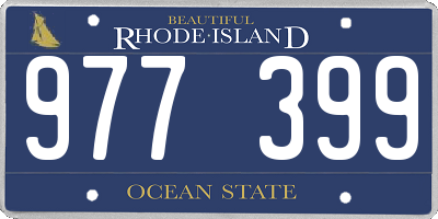 RI license plate 977399