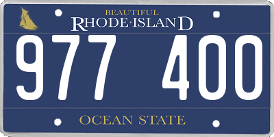 RI license plate 977400