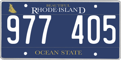 RI license plate 977405