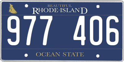RI license plate 977406