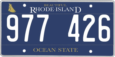 RI license plate 977426