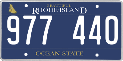 RI license plate 977440